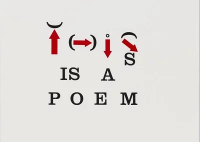This is a poem exhibition catalogue