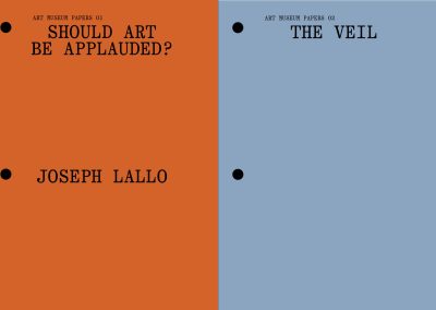 Art Museums Papers: Issues 1 & 2